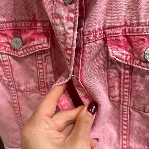 Gap Pink Denim Dress, EUC, Sz XL (12) (145-152cm) (12B) - Picture 4 of 7